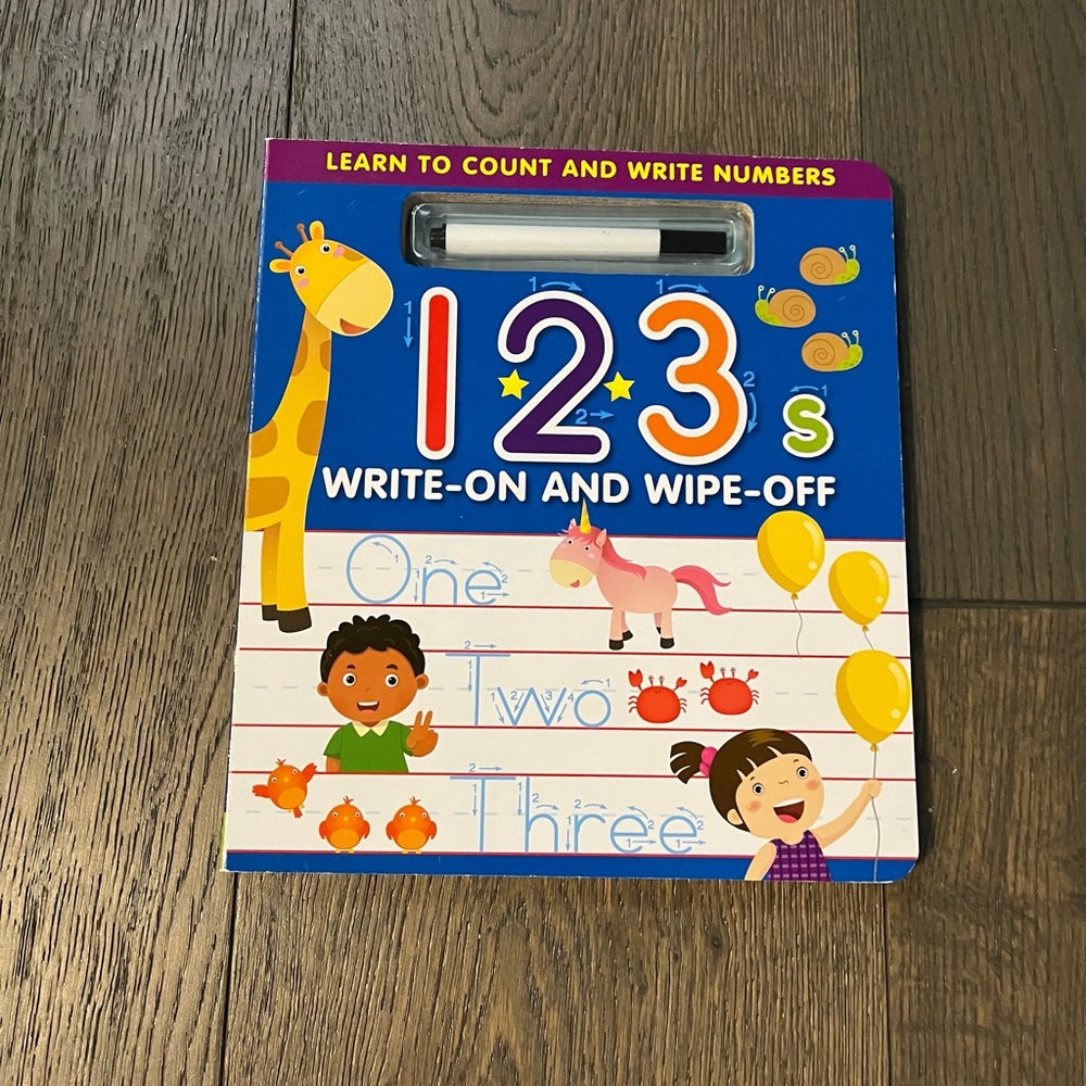 Educational kids book writing numbers new